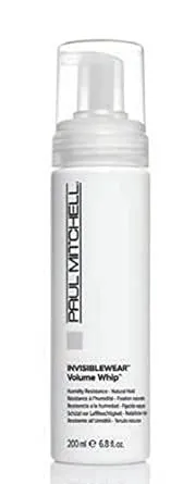 Paul Mitchell Invisiblewear Volume Whip Styling Foam, Humidity Resistance, Natural Hold, For Fine Hair, 6.8 fl. oz.