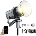 Video Light, COLBOR CL220 220W Continuous Lighting 2700-6500K Bi-Color CRI96+ 52,700Lux at 3.3ft COB Studio Light with Bowens Mount APP 10 Light Effects for Film Live, Video-Light-Studio-Photography