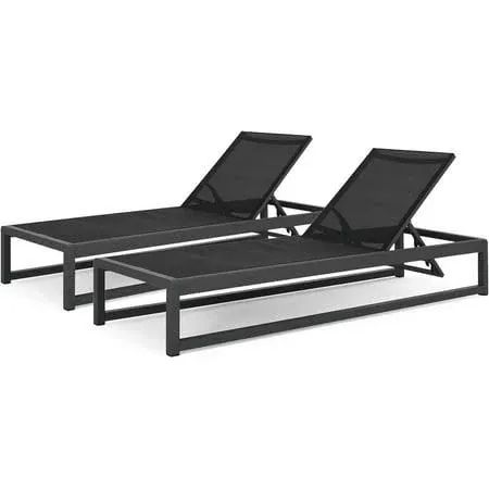 Christopher Knight Home Metten 2pk Aluminum Mesh Chaise Lounge