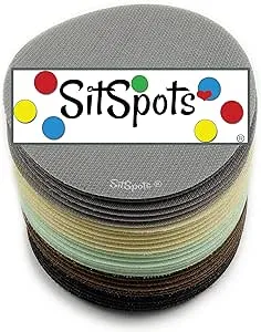 SitSpots® 30 Blue Circle Pack - The Original - Classroom Circle Floor Dots | The Original Sit Spots for Your Classroom Seating, Organizing and Managing Your Students (4" Circles (30), Blue)