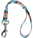 Country Brook Petz­ - 5/8 Inch Tie Dye Flowers Cam Lock Grooming Loop Multi-Colored