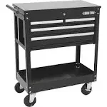 Ironton 30in. 4-Drawer Tool Cart - 33-7/8in.L x 17-5/8in.W x 39-1/8in.H, 500-Lb ...