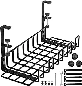 WTADAY Under Desk Cable Management Tray