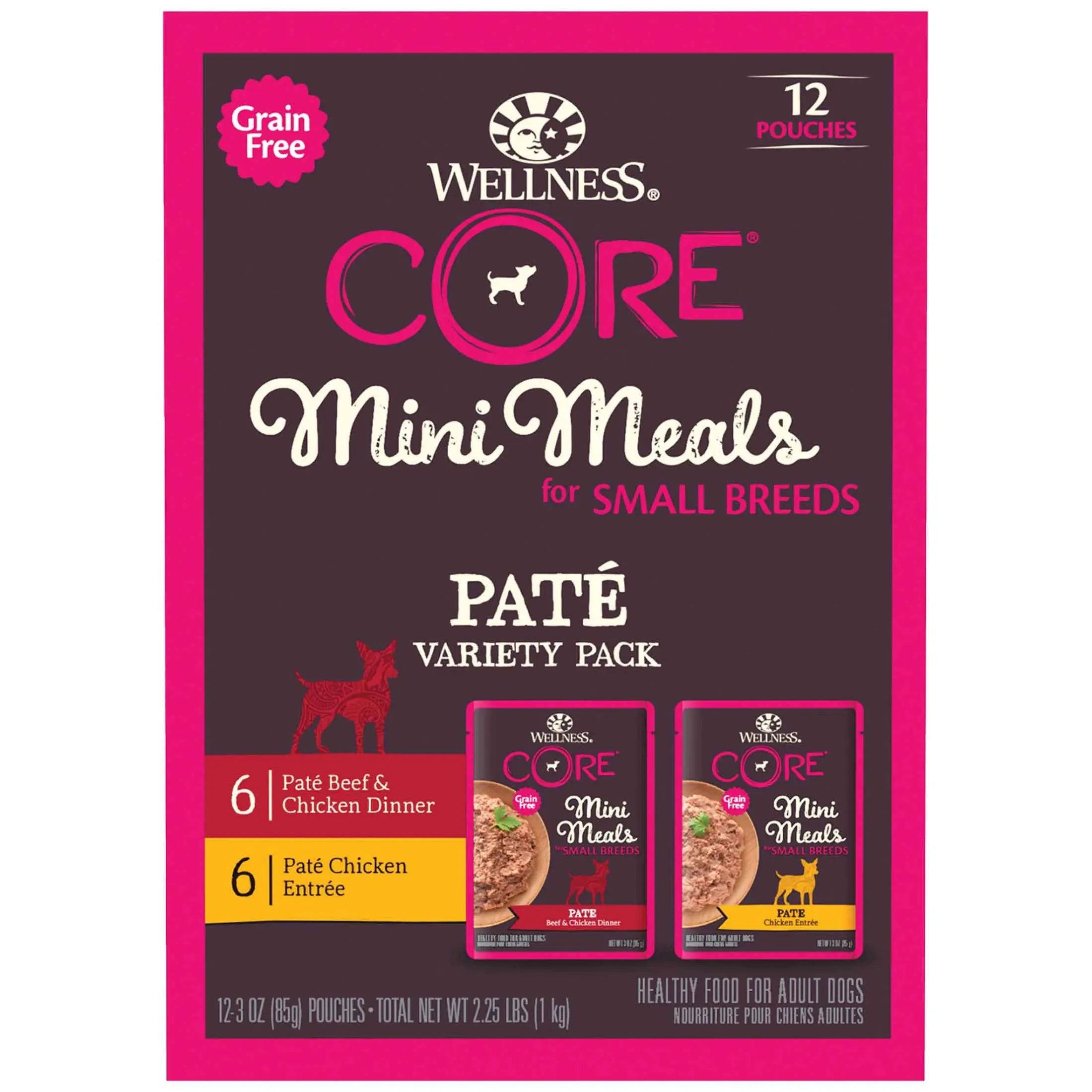 CORE Natural Grain Free Small Breed Mini Meals Pate Variety Pack