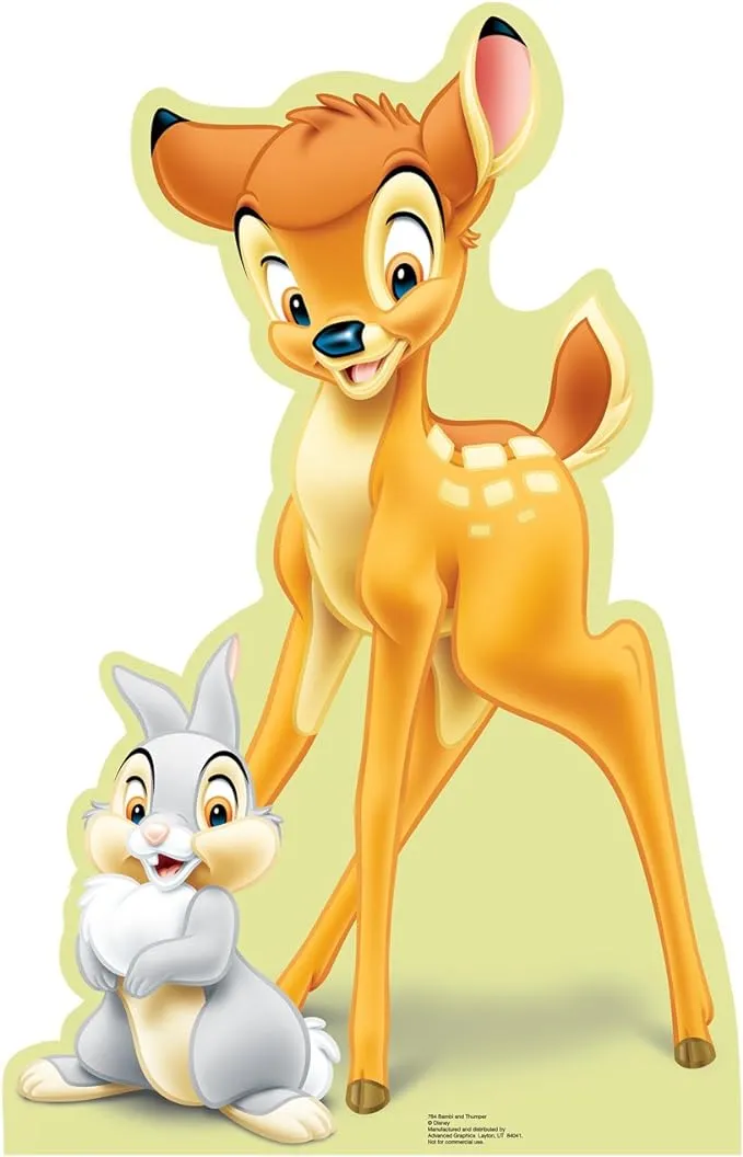 Cardboard People Bambi & Thumper Life Size Cardboard Cutout Standup - Disney's Bambi