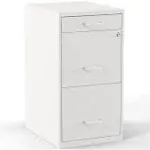 Staples 3-Drawer Light Duty Vertical Locking Letter File Cabinet