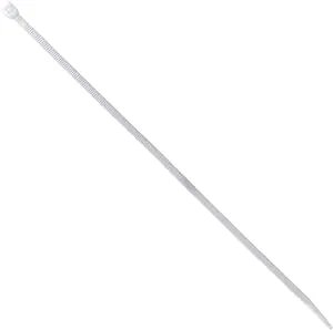 Construct Pro 11-inch Self-Locking Nylon Cable Ties (100 Pack  Color: Clear)