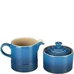 Le Creuset | Enameled Signature Stoneware Cream and Sugar Set - Marseille | Realry