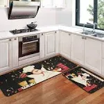 OUXIOAZ 2 Pcs Kitchen Rugs and Mats