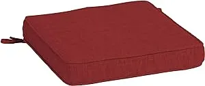 Arden Selections ProFoam Essentials Outdoor Seat Cushion 20 x 20, Ruby Red Leala