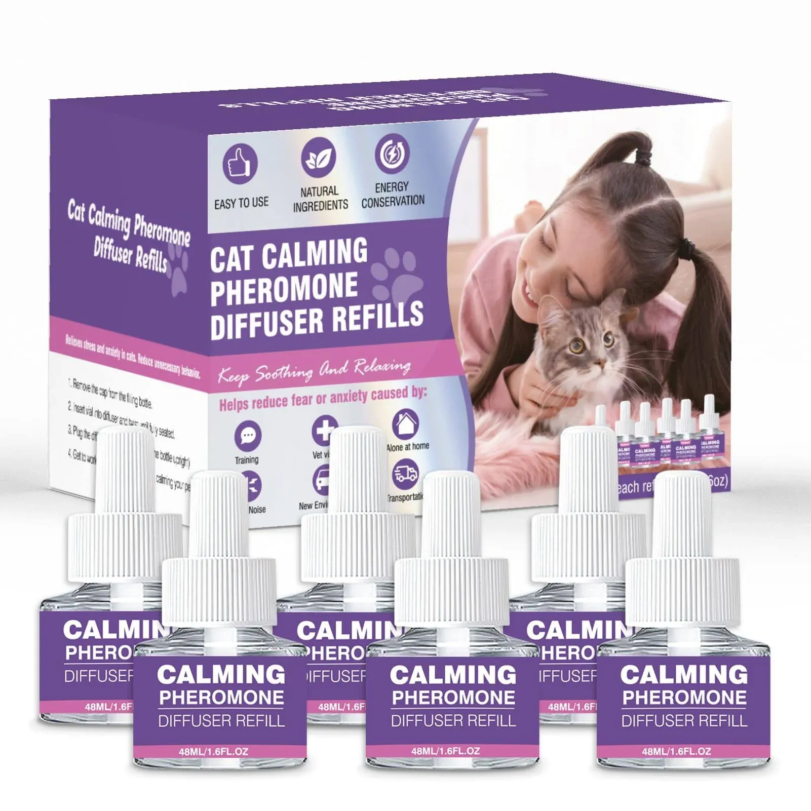 Cat Pheromones Calming Diffuser Refill 6 Pack