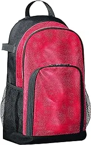 Augusta 1106 All Out Glitter Backpack - Red Glitter Black