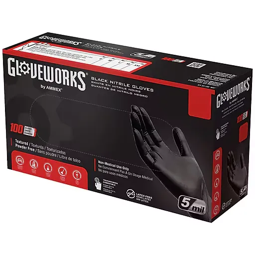 Black Nitrile Gloves