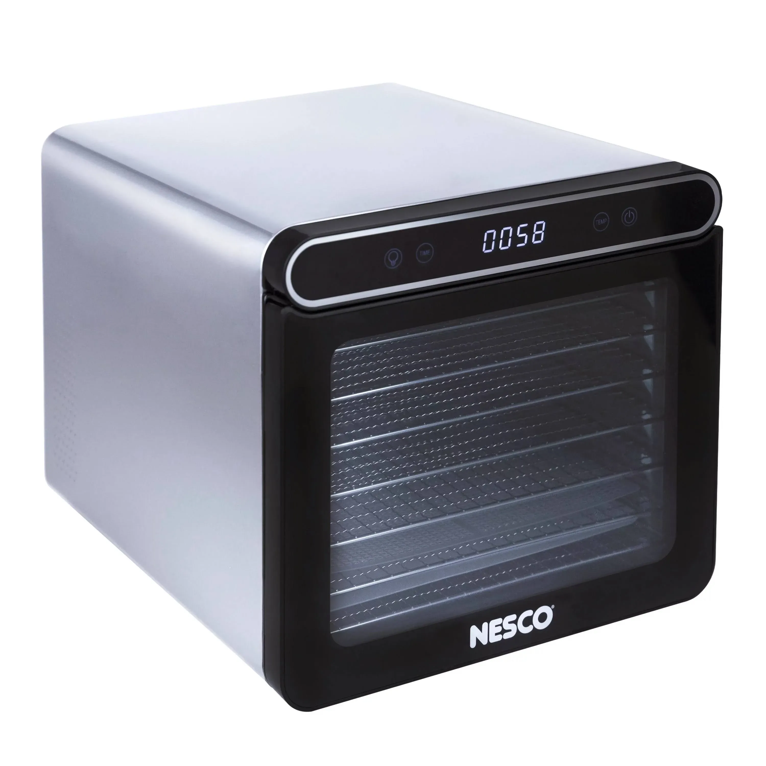 NESCO FD-7SSD Digital Food Dehydrator for Beef Jerky, Dried Fruit and Dog Treats, 7 Stainless Steel Trays, Silver