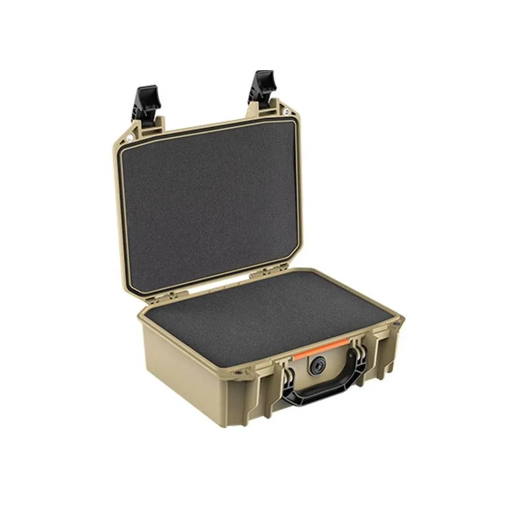 Pelican V200 Vault Medium Case with Foam Insert (Tan)