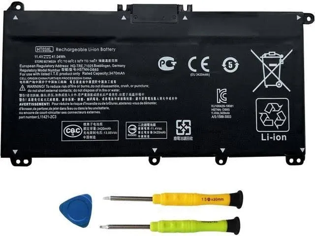 HT03XL L11119-855 Laptop Battery for HP Pavilion 15-CS 15-CW 15-CU 15-DA 15-DB 15-DW 14-CE 14-CF 14-DF 17-CA 15-dw0033nr 15-cu1xxx 15-cw1xxx 15-CS0053