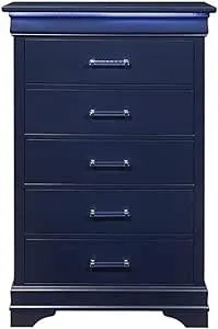 Global Furniture USA Charlie Chest, Blue