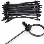 Benliu 50 Pcs Cable Zip Tie, 8.3X0.2 Inch Heavy Duty Nylon Push Mount Self Locki