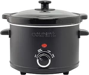 Courant CSC-2524K 2.5 qt. Round Slow Cooker Matte Black