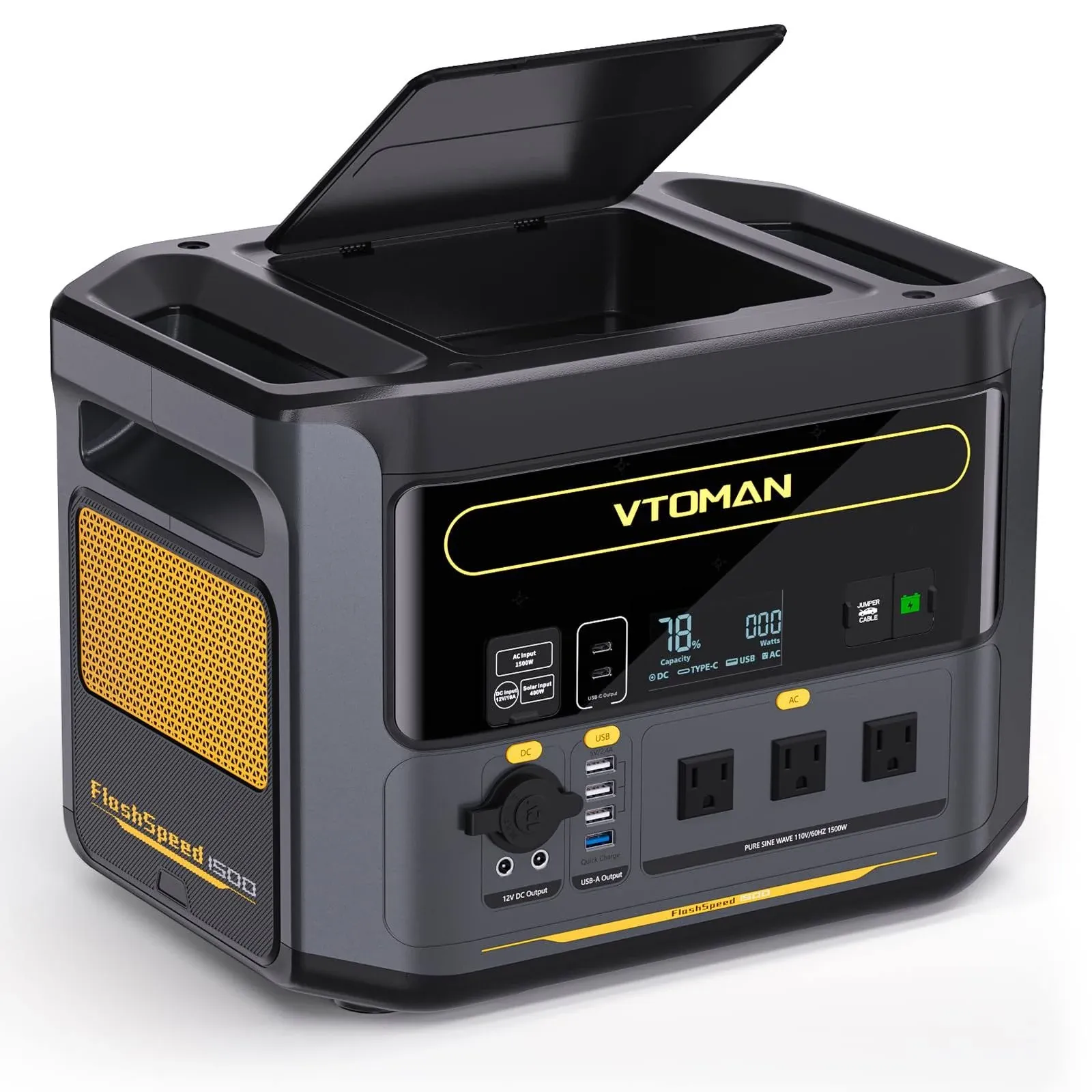 VTOMAN FlashSpeed 1500 Portable Power Station