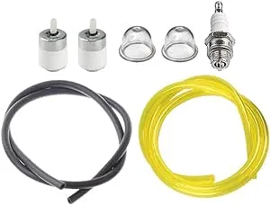 HIPA 791-182353 Fuel Line Kit for MTD Troy-Bilt TB144 TB26CO TB26TB TB415CS TB465SS TB475SS TB490BC Yard Man YM141 YM21SS YM26BC YM26CO YM26CS YM260CS Trimmer with Primer Bulb Tune Up Kit