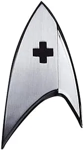 Quantum Mechanix Abysse Corp_BIJQMX004 Star Trek-Insignia Badge: Medical, Multi Colour