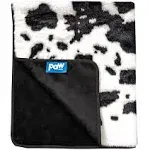 PupProtector Waterproof Throw Blanket - Black Faux Cowhide