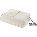 Beautyrest - Heated Plush Blanket - Mink - King