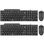 (2PACK) Wired Keyboard and Mouse,Rii RK203 Ultra Full Size Slim USB Basic Wired Keyboard Mouse Combo Set with Number Pad for Computer,Laptop,PC,Notebook,Windows