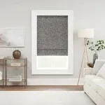 Eclipse Drew Blackout Roman Shade Blind Size: 23"W x 64"L Color: Charcoal