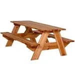 Adult Rectangular Cedar Picnic Table