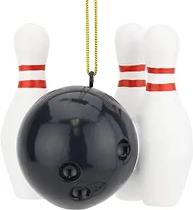 Tree Buddees Bowling Ball and Pins Sports Bowler Holiday Christmas Ornaments