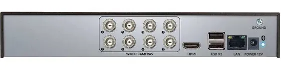 Night Owl - 12 Channel 8 Camera Wired 2K 1TB DVR Security System with 2-Way Audio - White