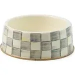 MacKenzie-Childs Royal Check Enamel Pet Dish - Medium