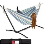 Best Choice Products Double Hammock with Steel Stand, Desert