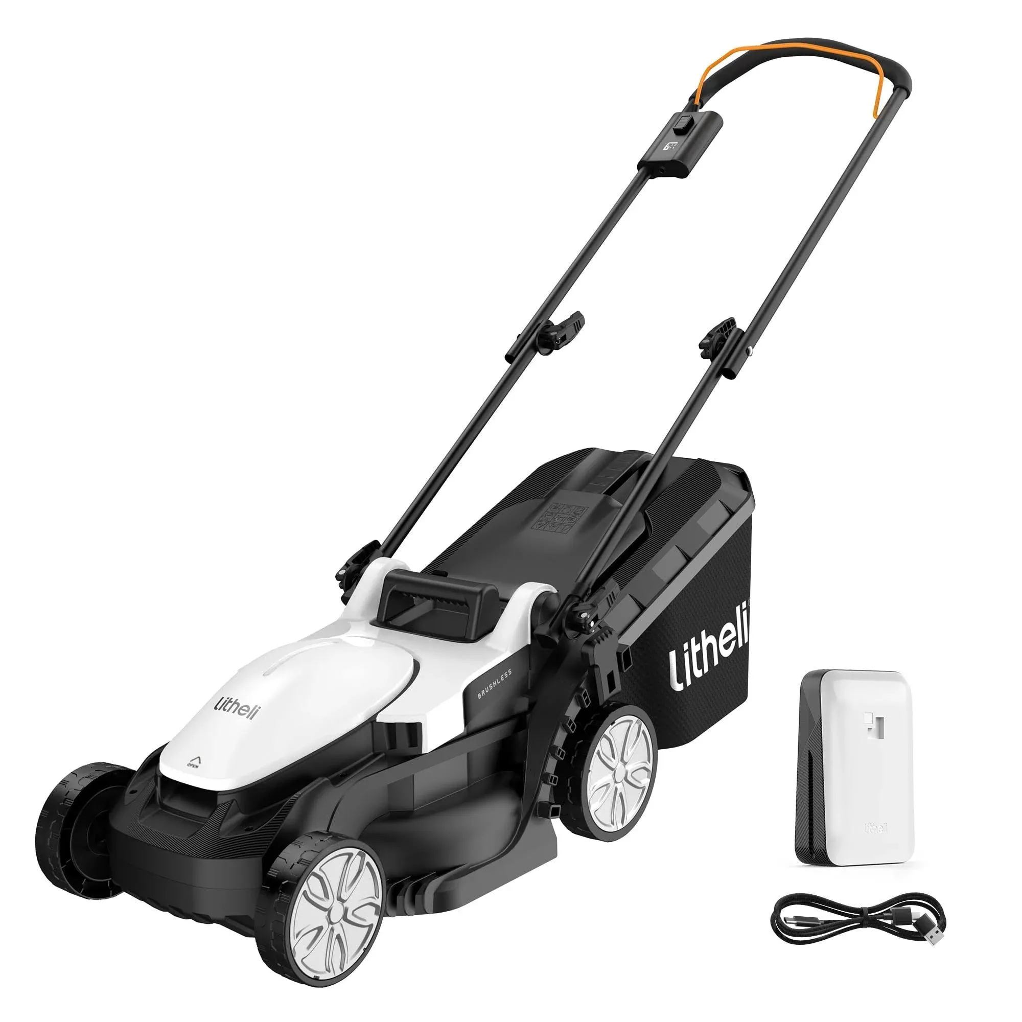 Litheli Cordless Lawn Mower U20 Series 13 inch 5 Heights Adjustment