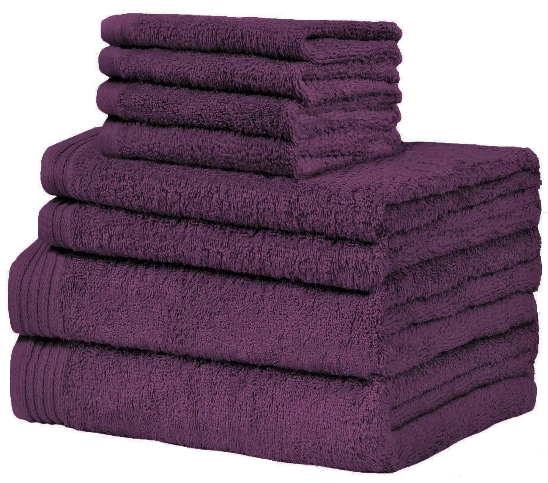 Weidemans® Premium 8 Pieces Towel Set 2 x Bath, 2 x Hand, 4 x Washcloth Towels