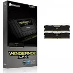 CORSAIR Vengeance LPX 8GB (2 x 4GB) 288-Pin PC RAM DDR4 2400 (PC4 19200) Desktop Memory Model CMK8GX4M2A2400C16