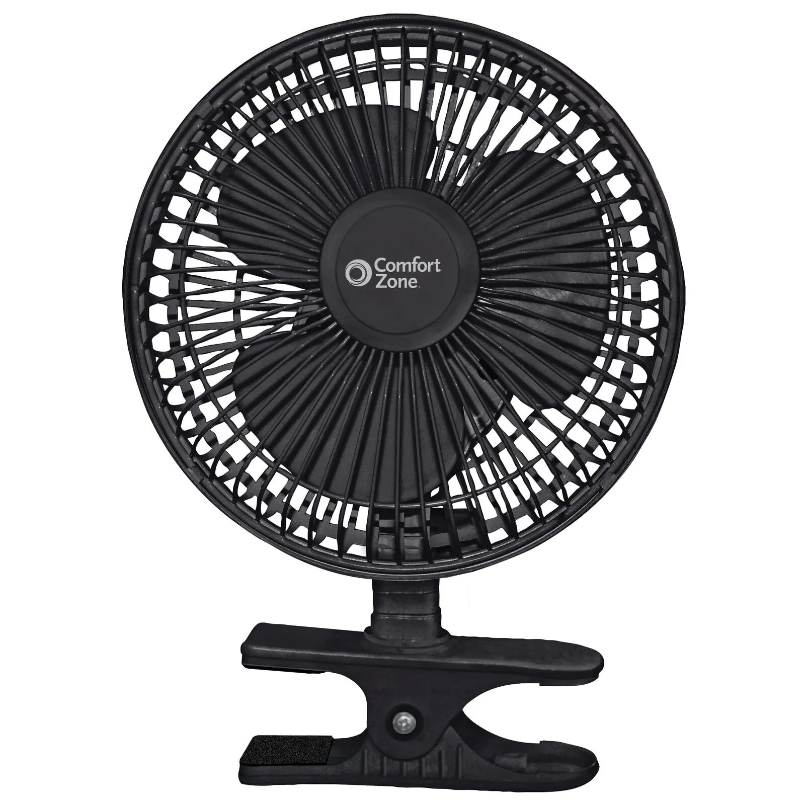 Comfort Zone CZ6C ClipOn Fan, 6", Black