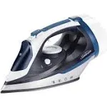 Sunbeam 1700W Steam Iron, Retractable Cord, Shot of Steam Feature, Blue and White Finish