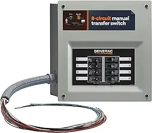 Generac 6852 HomeLink Upgradeable 30 Amp Manual Transfer Switch