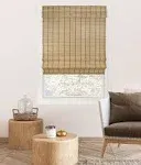 Chicology Cordless Bamboo Light-Filtering Roman Shades - 23"W x 64"H - Deer