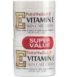 Fruit of the Earth Vitamin E Skin Care Cream 4 oz per Jar- Pack of 8