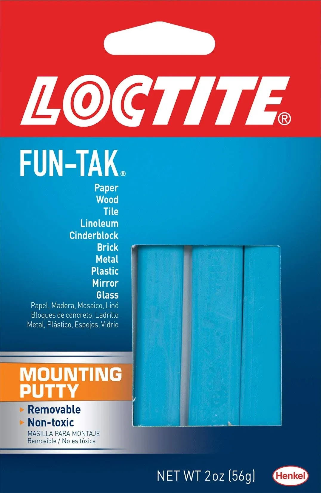 Loctite Fun-Tak Mounting Putty, 2 oz (Pack of 12)