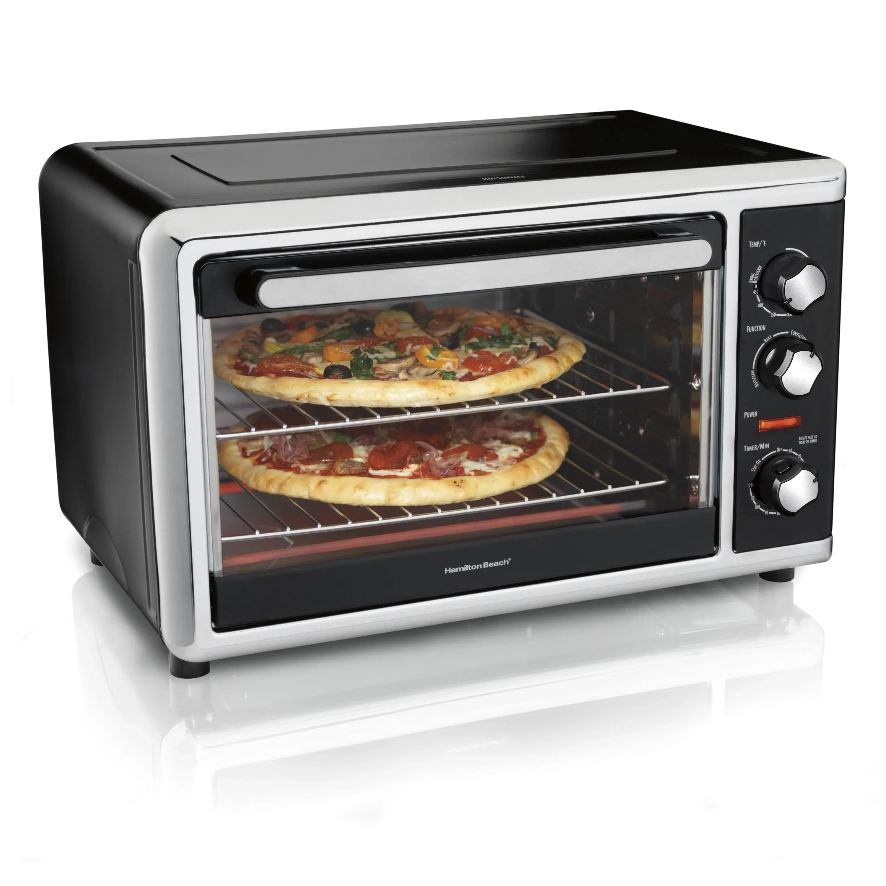 Hamilton Beach Countertop Oven with Convection & Rotisserie - Black