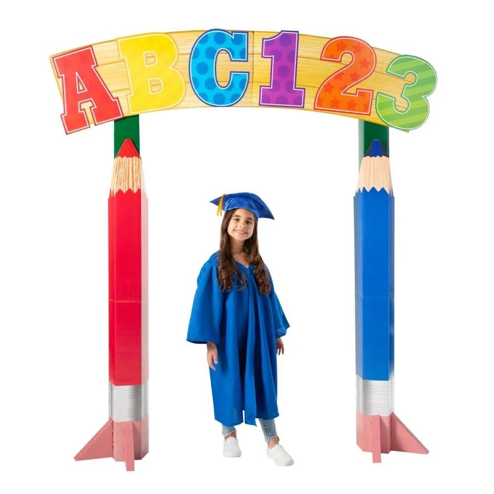 82 Elementary Graduation Letters & Numbers Archway Cardboard Stand-Up