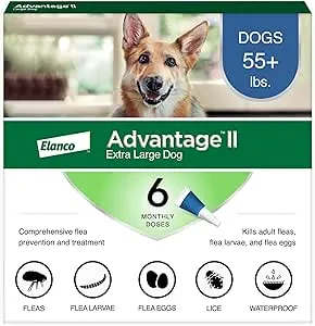 Advantage II for Dogs Over 55 lbs (6 Month)