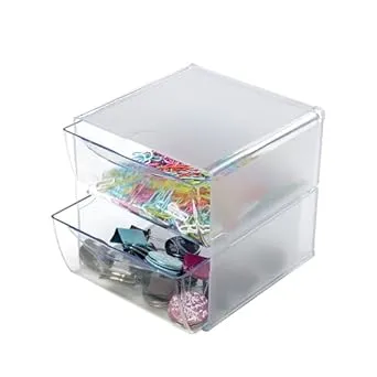 Deflecto Stackable Cube Organizer