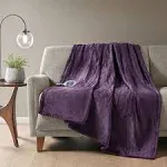 Beautyrest Heated Plush Throw - Mink