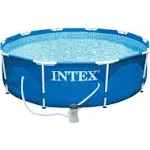 Intex 10' x 30" Metal Frame Above-Ground Pool Set with Filter Pump